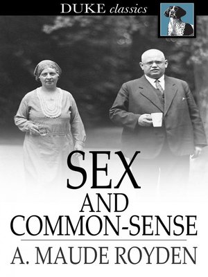 cover image of Sex and Common-Sense